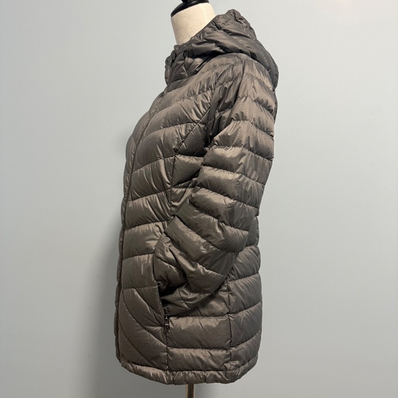LOLE Emeline Puffer Quilted Jacket Gray Duck Down Size M - Picture 3 of 10